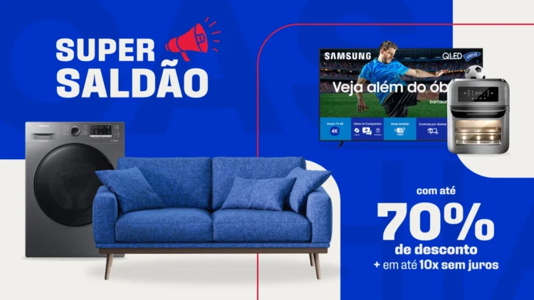 Casas Bahia reúne ofertas com até 80% OFF